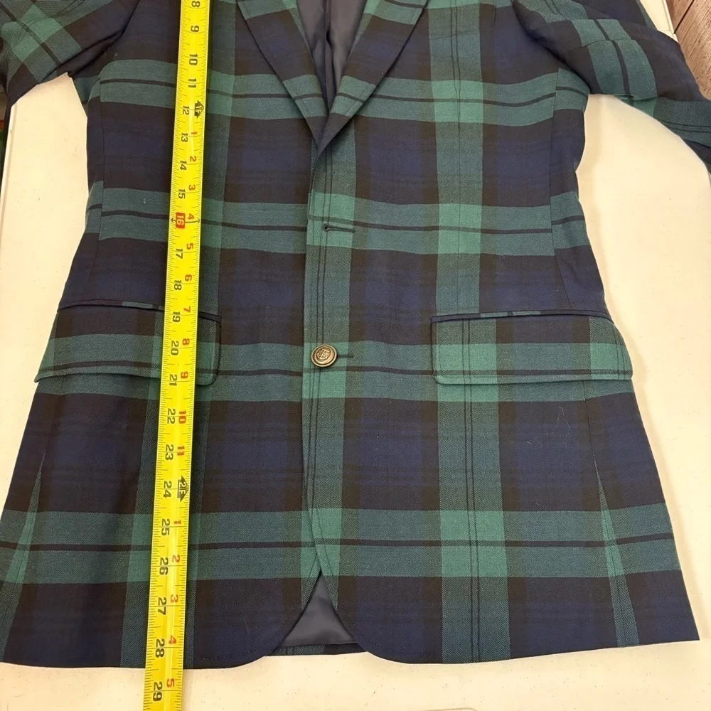 J.crew Mens Thompson University Blazer Jacket Wool Blend Slim Fit size 34R